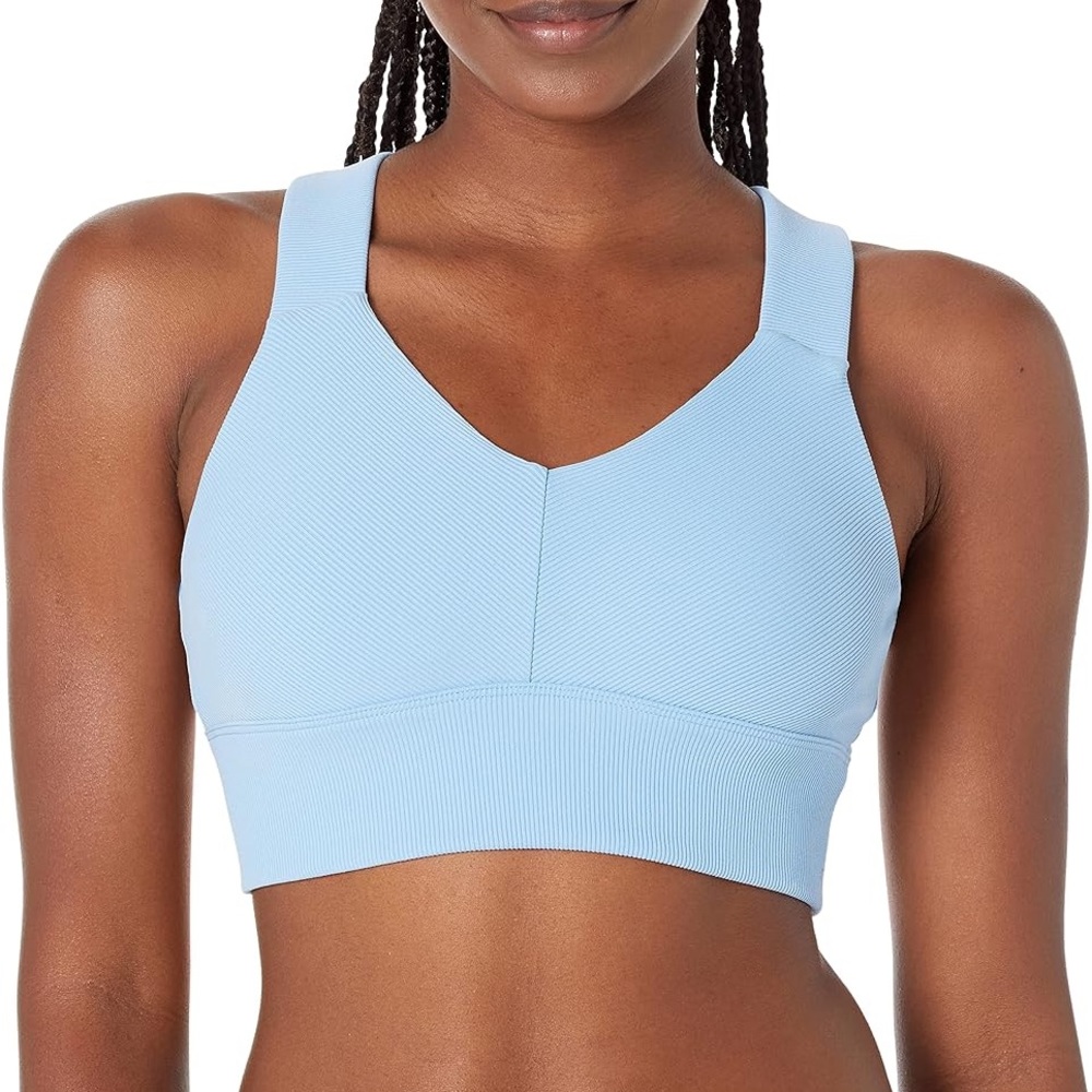ALO Yoga Emulate Sports Bra (Tile Blue)